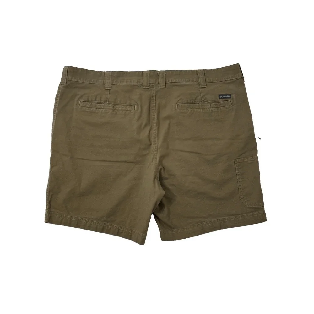 Columbia Mens 40 Khaki Brown Hiking‎ Shorts Stretch Outdoor Fishing Trail 0665